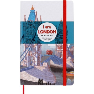 Notatnik MOLESKINE Londyn, L, 13x21cm, w linie, edycja limitowana, Notatniki, Zeszyty i bloki