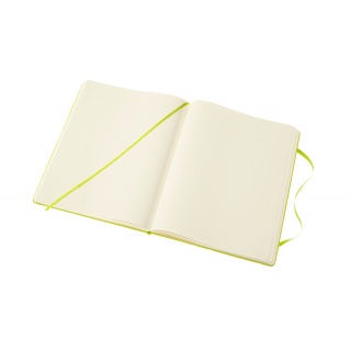 Notes MOLESKINE Classic, XL, 19x25cm, gładki, twarda oprawa, 192 strony, lemon green, Notatniki, Zeszyty i bloki