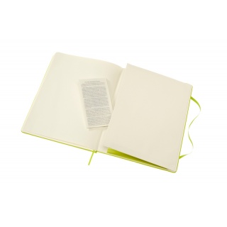 Notes MOLESKINE Classic, XL, 19x25cm, gładki, twarda oprawa, 192 strony, lemon green, Notatniki, Zeszyty i bloki