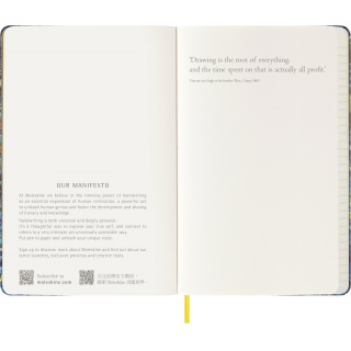 Notes MOLESKINE Van Gogh, L, 13x21cm, w linie, edycja limitowana, Notatniki, Zeszyty i bloki