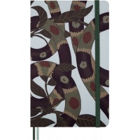 Notebook MOLESKINE Snake Leaves 2025, L, 13x21cm, ruled