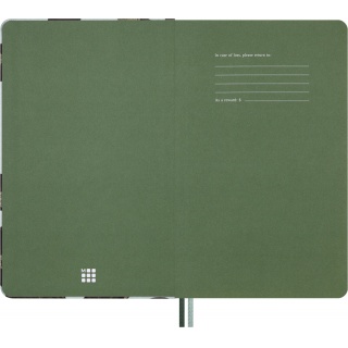 Notes MOLESKINE Snake Leaves 2025, L, 13x21cm, w linie, Notatniki, Zeszyty i bloki