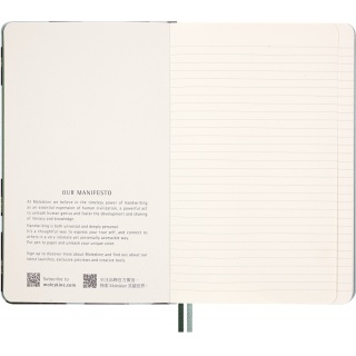 Notes MOLESKINE Snake Leaves 2025, L, 13x21cm, w linie, Notatniki, Zeszyty i bloki