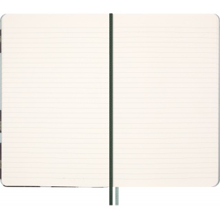 Notes MOLESKINE Snake Leaves 2025, L, 13x21cm, w linie, Notatniki, Zeszyty i bloki