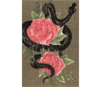 Notebook MOLESKINE Snake Roses 2025, L, 13x21cm, ruled, in box