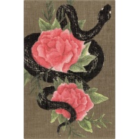 Notebook MOLESKINE Snake Roses 2025, L, 13x21cm, ruled, in box