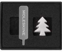 Przypinka MOLESKINE Choinka, srebrna, Notatniki, Zeszyty i bloki