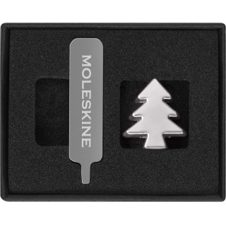 Przypinka MOLESKINE Choinka, srebrna, Notatniki, Zeszyty i bloki