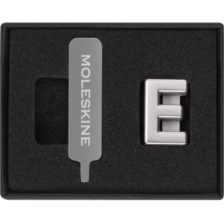 Przypinka MOLESKINE E, srebrna, Notatniki, Zeszyty i bloki