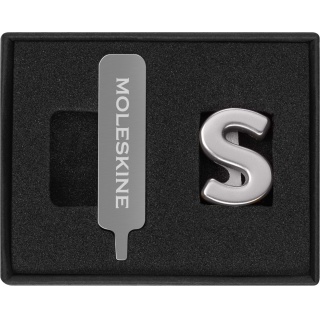 Przypinka MOLESKINE S, srebrna, Notatniki, Zeszyty i bloki