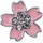 Przypinka MOLESKINE Sakura Pin Crystal Flower 2025, różowa