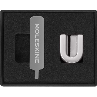 Przypinka MOLESKINE U, srebrna, Notatniki, Zeszyty i bloki