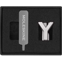 Przypinka MOLESKINE Y, srebrna, Notatniki, Zeszyty i bloki