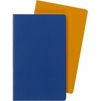 Zestaw 2 zeszytów MOLESKINE Volant, L, 13x21cm, w linie, 96 stron, blue/amber yellow, Zeszyty, Artykuły szkolne