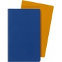 Zestaw 2 zeszytów MOLESKINE Volant, L, 13x21cm, w linie, 96 stron, blue/amber yellow, Zeszyty, Artykuły szkolne