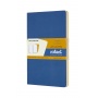 Zestaw 2 zeszytów MOLESKINE Volant, L, 13x21cm, gładki, 96 stron, blue/amber yellow, Zeszyty, Artykuły szkolne