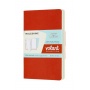 Zestaw 2 zeszytów MOLESKINE Volant, P, 9x14cm, gładki, 80 stron, coral orange/aquamarine, Zeszyty, Artykuły szkolne