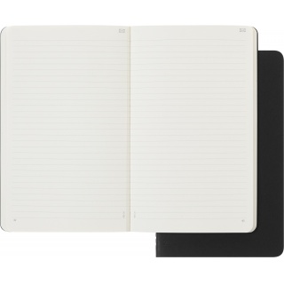 Zestaw 2 zeszytów MOLESKINE Smart Cahier, L, 13x21cm, w linie, czarny, Zeszyty, Artykuły szkolne