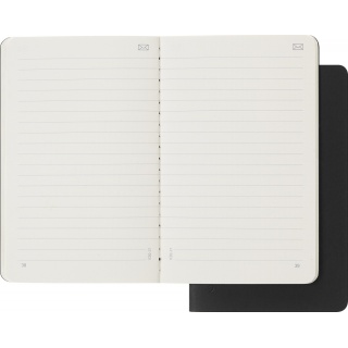 Zestaw 2 zeszytów MOLESKINE Smart Cahier, P, 9x14cm, w linie, czarny, Zeszyty, Artykuły szkolne