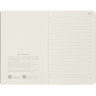 Zestaw 2 zeszytów MOLESKINE Smart Cahier, P, 9x14cm, w linie, czarny, Zeszyty, Artykuły szkolne