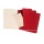 Zestaw 3 zeszytów MOLESKINE Cahier Journals, L, 13x21cm, gładki, 80 stron, cranberry red