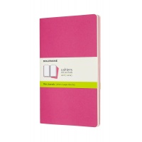 Zestaw 3 zeszytów MOLESKINE Cahier Journals, L, 13x21cm, gładki, 80 stron, kinetic pink, Zeszyty, Artykuły szkolne