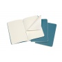 Set of 3 notebooks MOLESKINE Cahier Journals, P, 9x14cm, plain, 64 pages, brisk blue