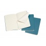 Set of 3 notebooks MOLESKINE Cahier Journals, P, 9x14cm, ruled, 64 pages, brisk blue