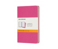 Set of 3 notebooks MOLESKINE Cahier Journals, P, 9x14cm, ruled, 64 pages, kinetic pink