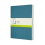 Set of 3 notebooks MOLESKINE Cahier Journals, XL, 19x25cm, plain, 120 pages, brisk blue
