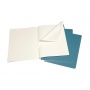 Set of 3 notebooks MOLESKINE Cahier Journals, XL, 19x25cm, plain, 120 pages, brisk blue