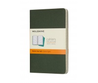 Set of 3 notebooks MOLESKINE Cahier Journals, P, 9x14cm, ruled, 64 pages, myrtle green