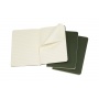 Set of 3 notebooks MOLESKINE Cahier Journals, P, 9x14cm, ruled, 64 pages, myrtle green