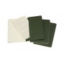 Set of 3 notebooks MOLESKINE Cahier Journals, P, 9x14cm, ruled, 64 pages, myrtle green