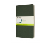 Set of 3 notebooks MOLESKINE Cahier, L, 13x21cm, plain, 80 pages, myrtle green