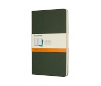 Set of 3 notebooks MOLESKINE Cahier, L, 13x21cm, ruled, 80 pages, myrtle green