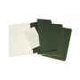 Set of 3 notebooks MOLESKINE Cahier, L, 13x21cm, ruled, 80 pages, myrtle green