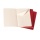Zestaw 3 zeszytów MOLESKINE Cahier, L, 13x21cm, w linie, 80 stron, cranberry red
