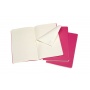 Set of 3 notebooks MOLESKINE Cahier, L, 13x21cm, ruled, 80 pages, kinetic pink