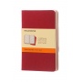 Set of 3 notebooks MOLESKINE Cahier, P, 9x14cm, ruled, 64 pages, cranberry red