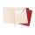 Zestaw 3 zeszytów MOLESKINE Cahier, P, 9x14cm, w linie, 64 stron, cranberry red