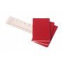 Set of 3 notebooks MOLESKINE Cahier, P, 9x14cm, ruled, 64 pages, cranberry red