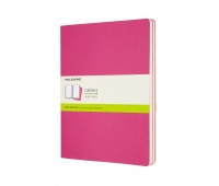 Set of 3 notebooks MOLESKINE Cahier, XL, 19x25cm, plain, 120 pages, kinetic pink