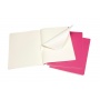 Set of 3 notebooks MOLESKINE Cahier, XL, 19x25cm, plain, 120 pages, kinetic pink