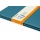 Zestaw 3 zeszytów MOLESKINE Cahier, XL, 19x25cm, w linie, 120 stron, brisk blue