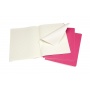 Set of 3 notebooks MOLESKINE Cahier, XL, 19x25cm, ruled, 120 pages, kinetic pink