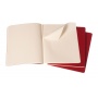 Set of 3 notebooks MOLESKINE Cahier, XL, 19x25cm, plain, 120 pages, cranberry red