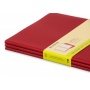 Set of 3 notebooks MOLESKINE Cahier, XL, 19x25cm, plain, 120 pages, cranberry red