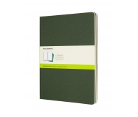 Set of 3 notebooks MOLESKINE Cahier, XL, 19x25cm, plain, 120 pages, myrtle green