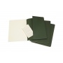Set of 3 notebooks MOLESKINE Cahier, XL, 19x25cm, plain, 120 pages, myrtle green